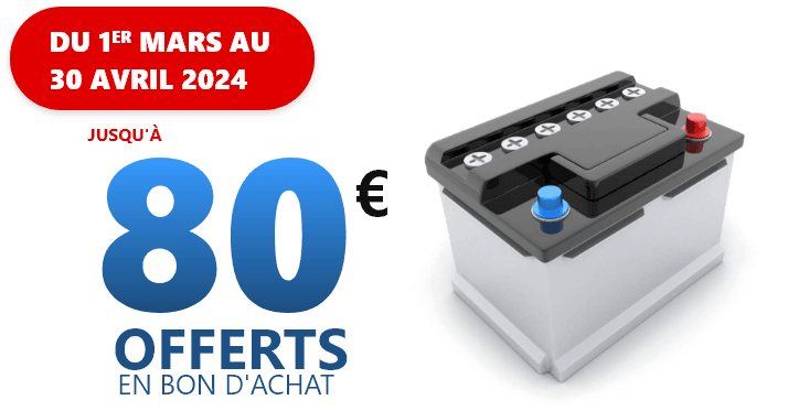 OFFRE SPÉCIALE SUR LES BATTERIE  !